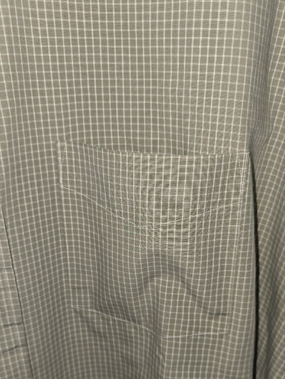 Hathaway Light Tan Short-Sleeve Button-Down Shirt Size 16.5 - Picture 4 of 9